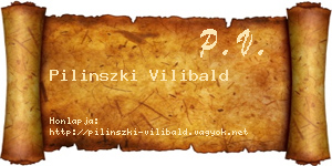 Pilinszki Vilibald névjegykártya